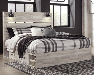 Cambeck King Panel Bed with Storage, Chest and Nightstand