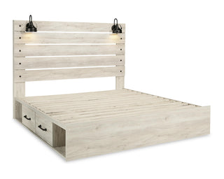 Cambeck King Panel Bed with 4 Storage Drawers