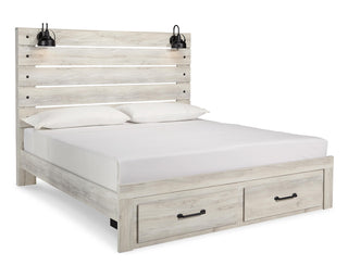 Cambeck King Panel Bed with 2 Storage Drawers