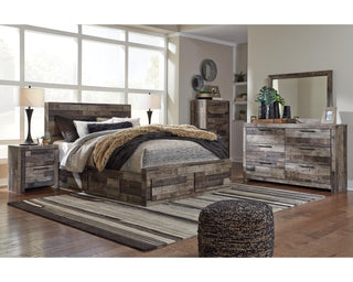 Derekson Queen Panel Bed with 6 Storage Drawers