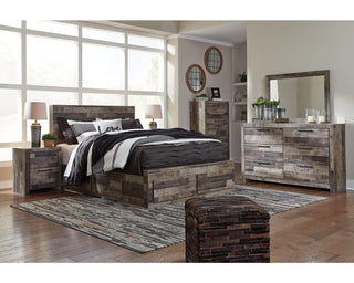 Derekson Queen Panel Bed with 6 Storage Drawers