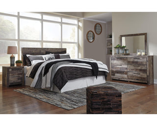 Derekson King Panel Headboard, Dresser, Mirror and Nightstand