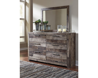 Derekson Queen Panel Headboard, Dresser, Mirror and Nightstand