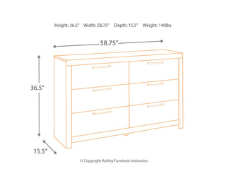 Derekson Queen Panel Headboard, Dresser, Chest and Nightstand