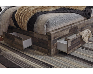 Derekson Full Panel Bed with 6 Storage Drawers
