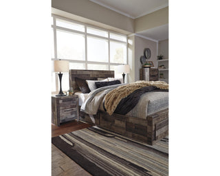 Derekson Queen Panel Bed with 4 Storage Drawers