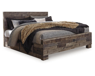 Derekson King Panel Bed with 2 Side Storage