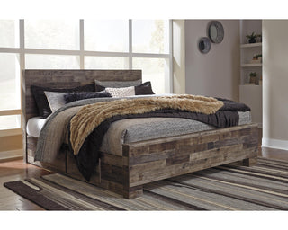 Derekson Queen Panel Bed with 2 Side Storage