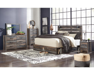 Drystan King Panel Storage Bed and 2 Nightstands