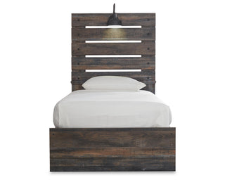 Drystan Twin Panel Bed with 4 Storage Drawers
