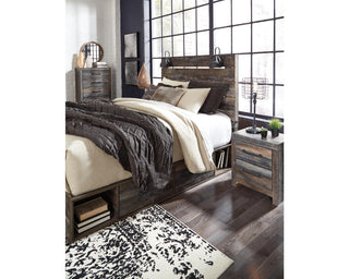 Drystan Queen Panel Bed with 4 Storage Drawers