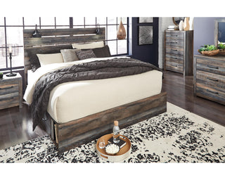 Drystan King Panel Bed with 4 Storage Drawers