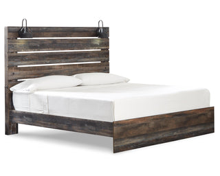 Drystan King Panel Bed and 2 Nightstands