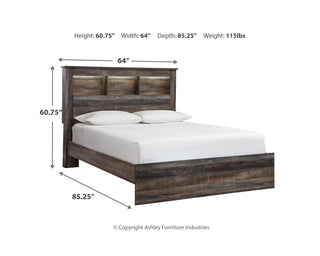 Drystan Queen Bookcase Bed
