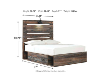 Drystan Full Panel Bed and 2 Nightstands