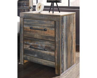 Drystan Queen Panel Bed with Storage, Chest and Nightstand