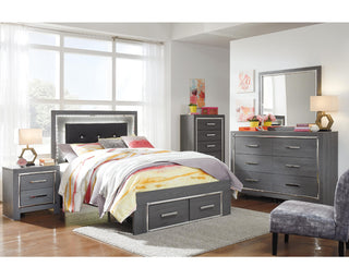 Lodanna Full Panel Bed with 2 Storage Drawers