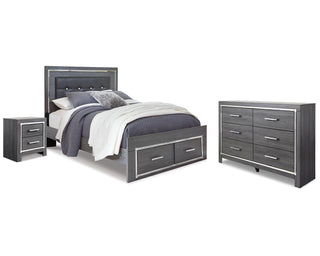 Lodanna Queen Storage Bed, Dresser and Nightstand