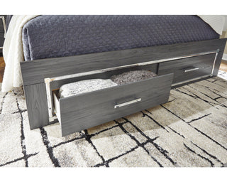 Lodanna Full Panel Bed with 2 Storage Drawers