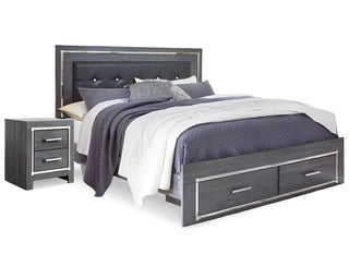 Lodanna Queen Storage Bed and Nightstand