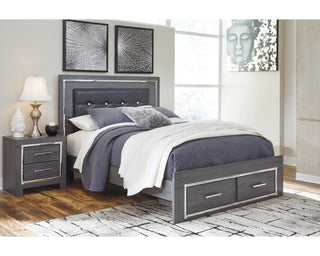 Lodanna Queen Storage Bed and Nightstand