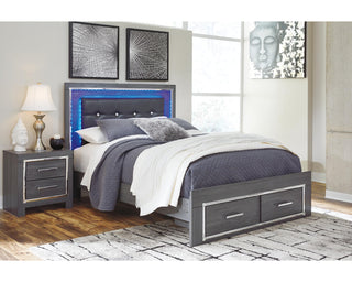 Lodanna Queen Storage Bed and Nightstand