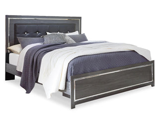 Lodanna King Upholstered Panel Bed, Dresser, Mirror, Chest and Nightstand