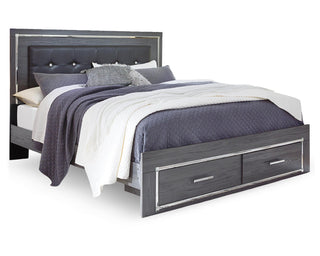 Lodanna King Storage Bed, Chest and 2 Nightstands