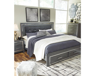 Lodanna King Panel Bed with 2 Storage Drawers