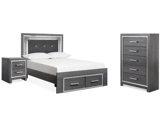Lodanna Full Storage Bed, Chest and Nightstand