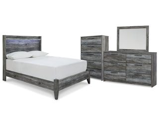 Baystorm Full Panel Bed, Dresser, Mirror and Chest