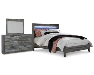 Baystorm Queen Panel Bed, Dresser and Mirror