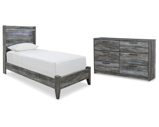 Baystorm Twin Panel Bed and Dresser