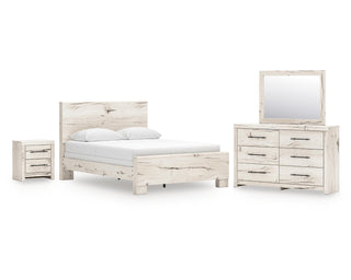 Lawroy Queen Panel Bed, Dresser, Mirror and Nightstand