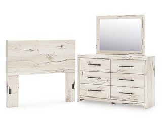 Lawroy Full Panel Headboard, Dresser and Mirror