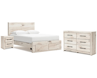 Lawroy Queen Storage Bed, Dresser and Nightstand