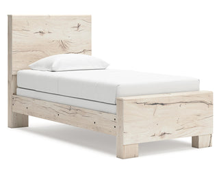 Lawroy Twin Panel Bed, Dresser and Mirror