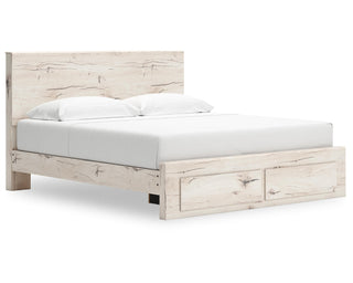 Lawroy King Panel Storage Bed, Dresser and Mirror