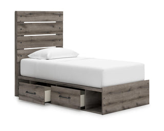 Graystorm Twin Panel Storage Bed