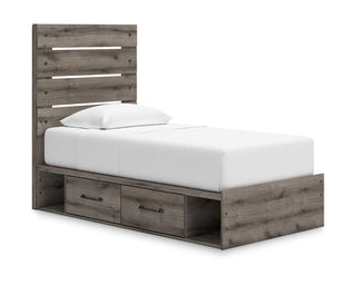 Graystorm Twin Panel Storage Bed