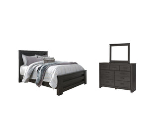 Brinxton Queen Panel Bed, Dresser and Mirror