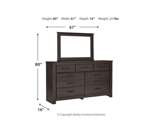 Brinxton Dresser, Mirror and Nightstand