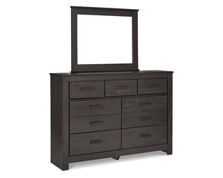 Brinxton Queen/Full Panel Headboard, Dresser and Mirror