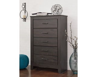Brinxton King Panel Bed, Dresser Mirror, Chest and 2 Nightstands
