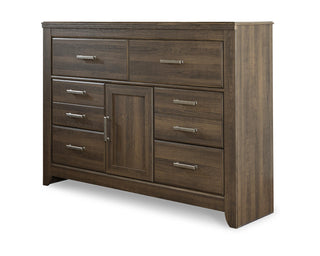 Juararo King Poster Bed, Dresser, Chest and Nightstand