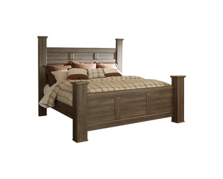 Juararo King Poster Bed, Dresser, Mirror and Chest