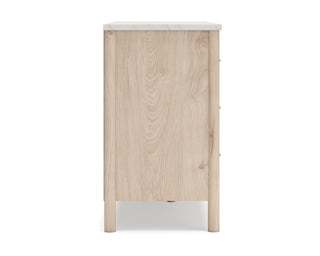 Cadmori King Upholstered Panel Bed, Dresser and Nightstand