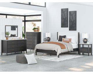 Cadmori Queen Upholstered Panel Bed