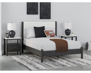 Cadmori Queen Upholstered Panel Bed