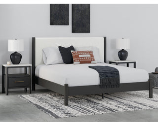 Cadmori King Upholstered Panel Bed